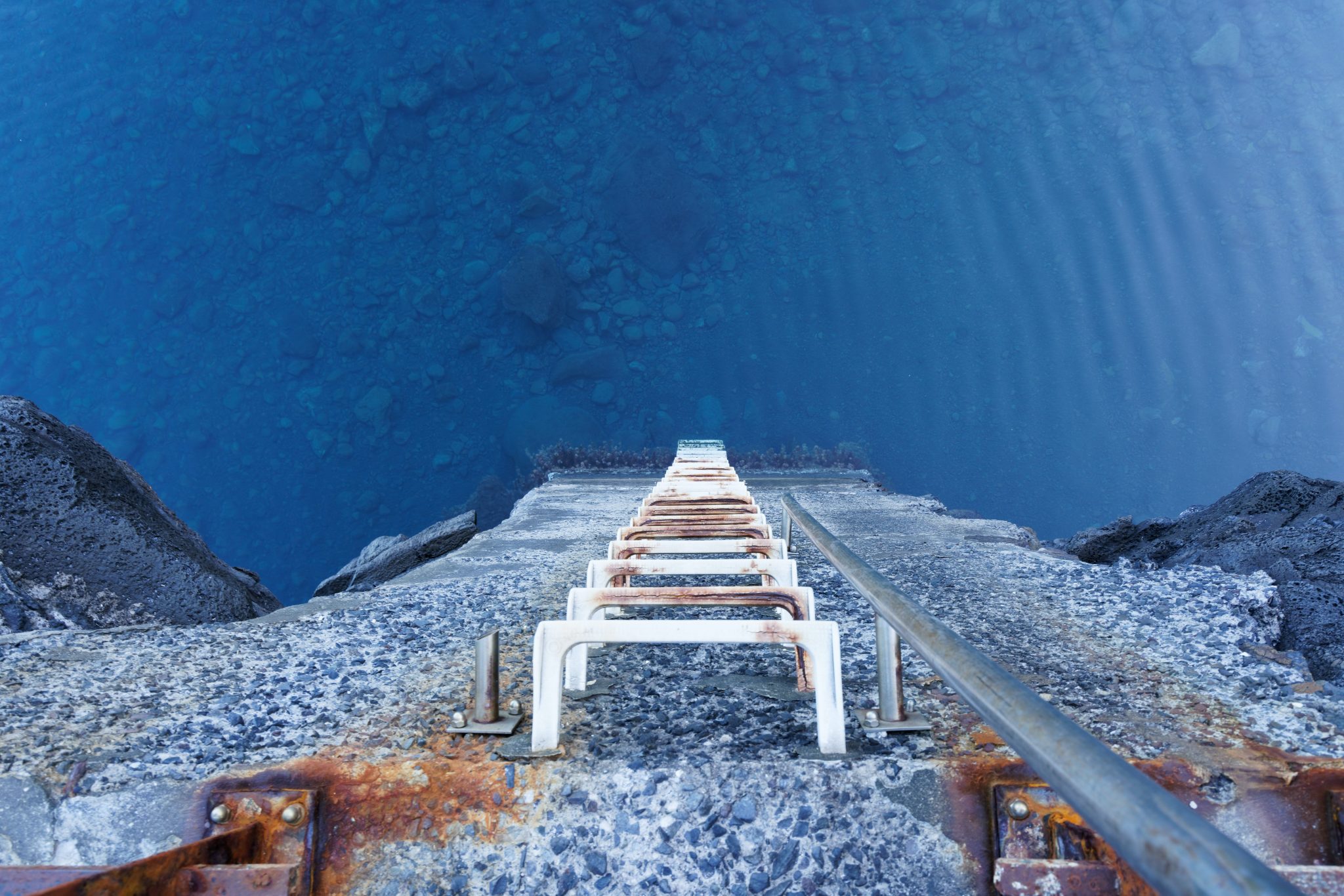 Staircase to the water
