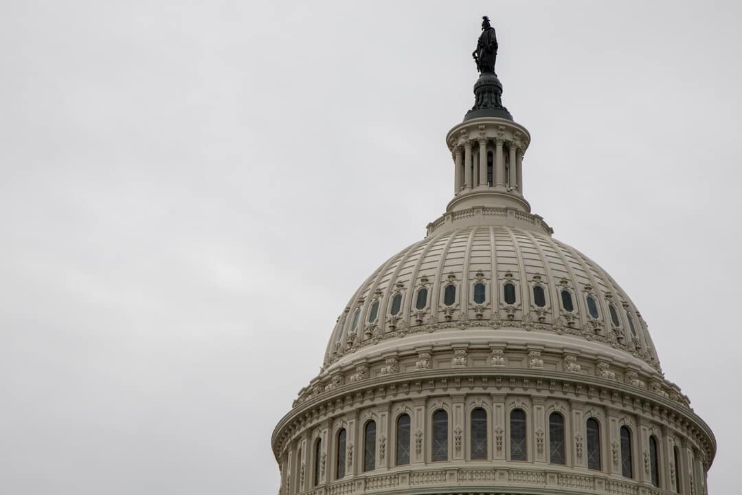 Top of a capital building