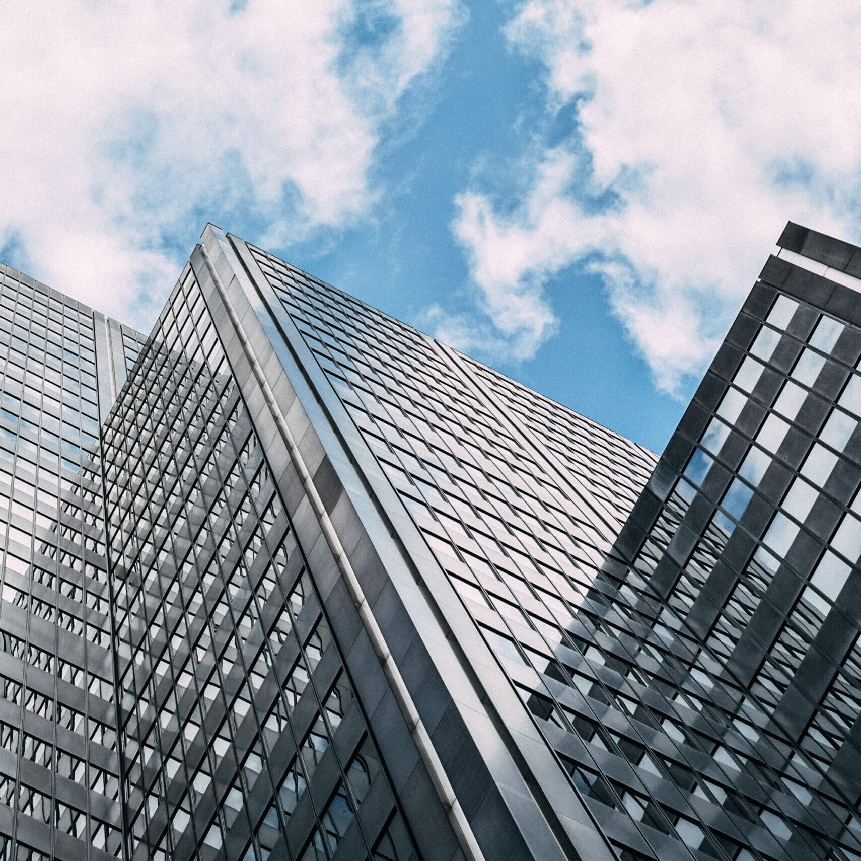Ground view of skyscraper