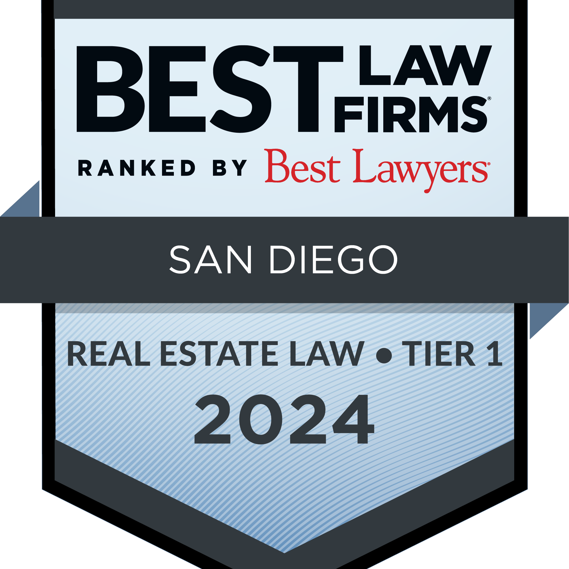 Best Law Firms - Regional Tier 1 Badge - Real Estate Law - Crop