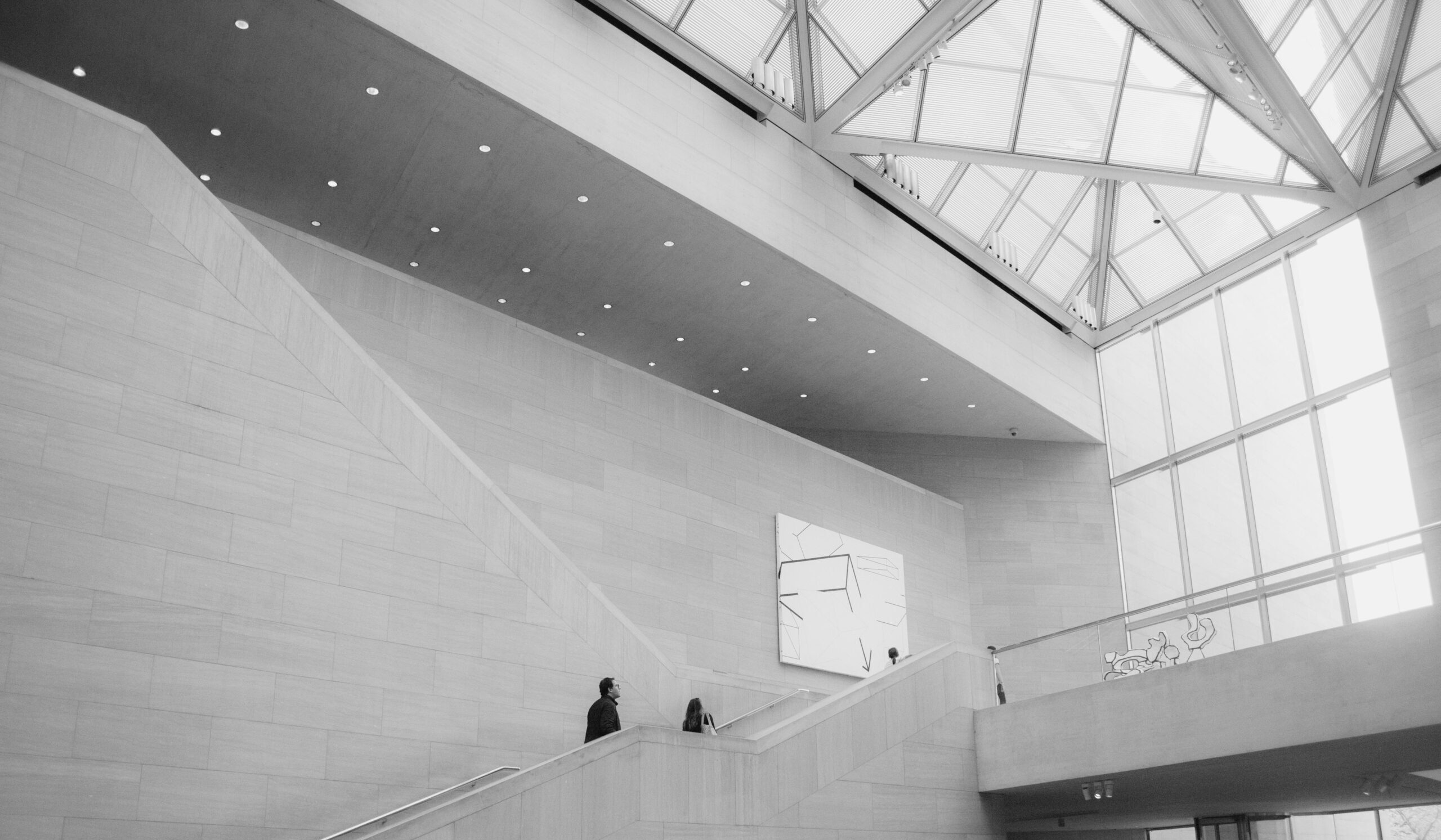 Spacious office lobby