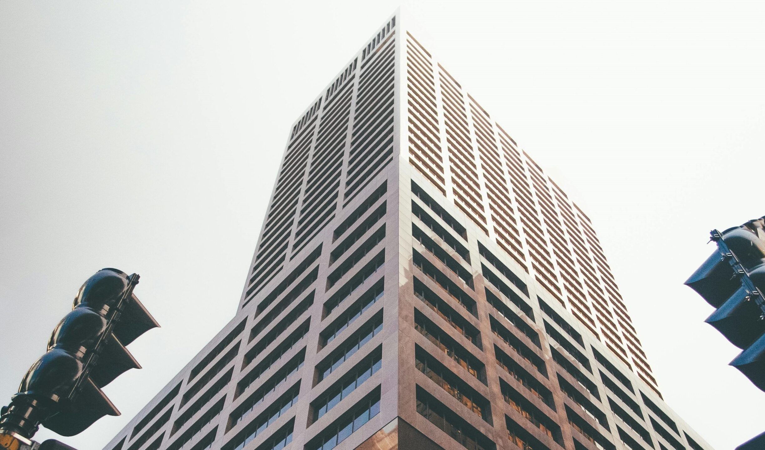 Building with traffic lights