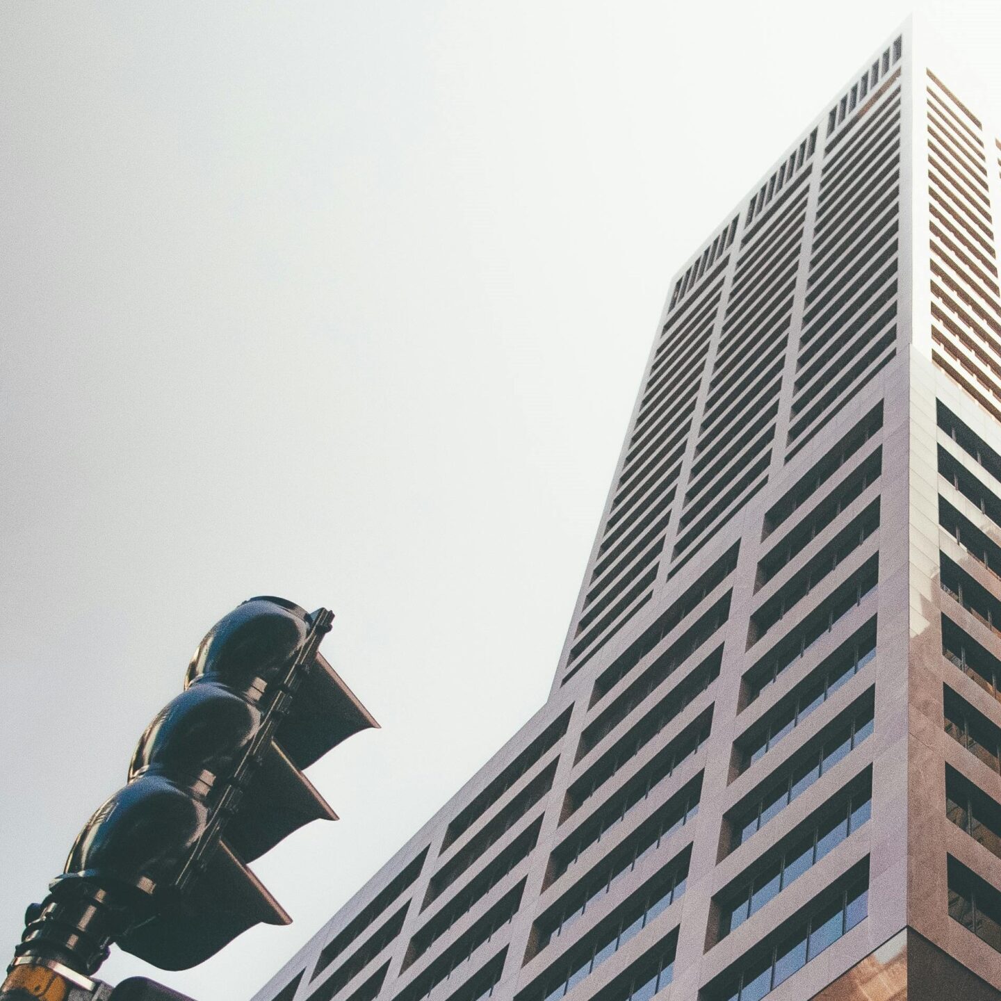 Building with traffic lights