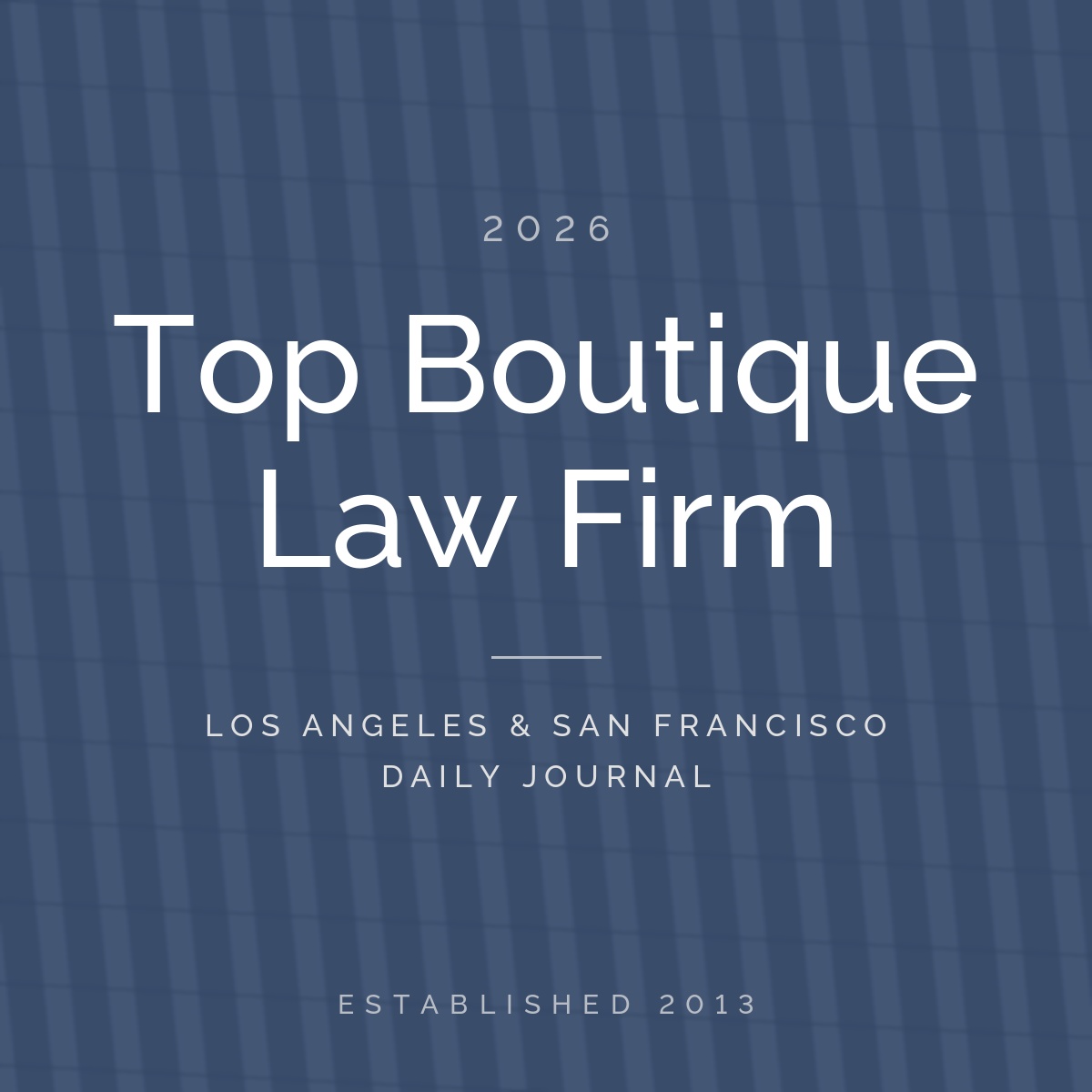 CGS3 Named a “Top Boutique” Law Firm for 2026 by The Daily Journal